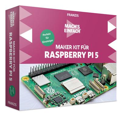 FRANZIS 67219 - Mach’s einfach Maker Kit für Raspberry Pi 5 - Perfekt für Einsteiger