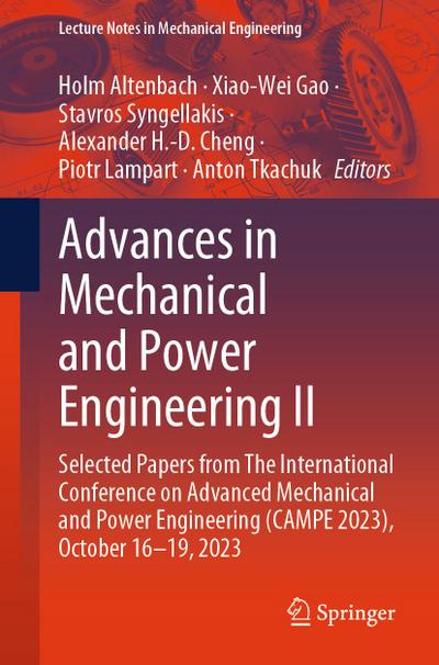 Advances in Mechanical and Power Engineering II