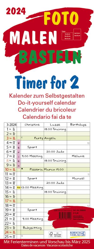Foto-Malen-Basteln Timer for 2 2024