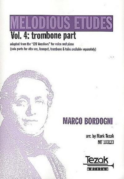 The complete Book of Vocalisesvol.4 for trombone and piano