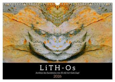 LiTH-Os Antlitze des Sandsteins von ID AD Art Gabi Zapf (Wandkalender 2026 DIN A3 quer), CALVENDO Monatskalender