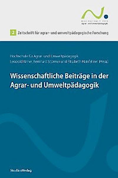 Zeitschrift für agrar- und umweltpädagogische Forschung 2