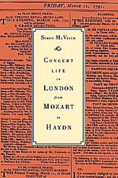 Concert Life in London from Mozart to Haydn