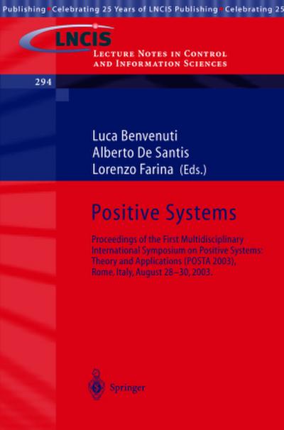 Positive Systems: Theory and Applications