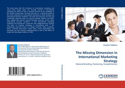 The Missing Dimension in International Marketing Strategy