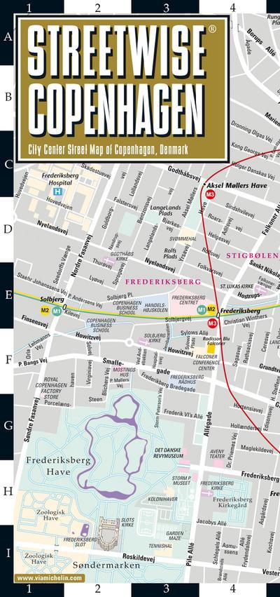 Streetwise Copenhagen Map