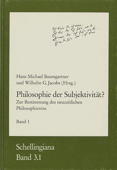 Philosophie der Subjektivität?