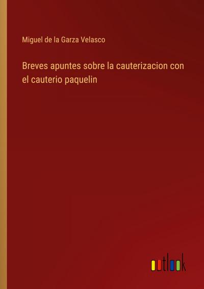 Breves apuntes sobre la cauterizacion con el cauterio paquelin