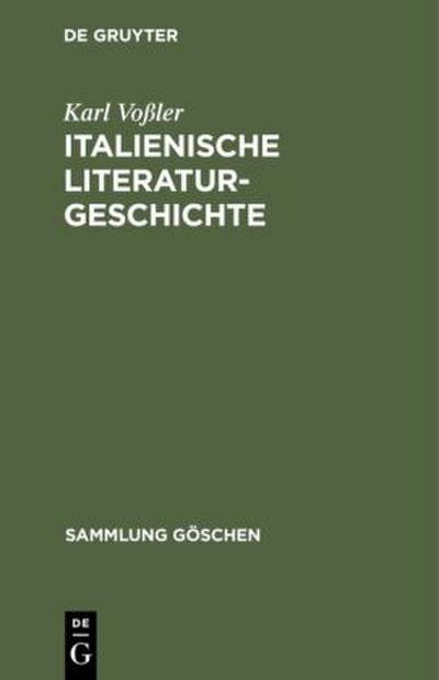 Italienische Literaturgeschichte