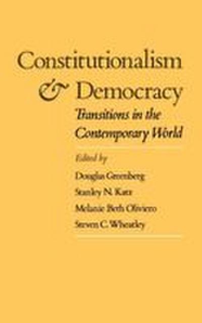 Constitutionalism and Democracy