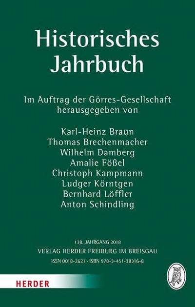 Historisches Jahrbuch. Jg.138