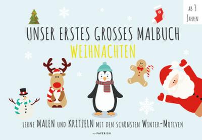Unser erstes großes Malbuch - Winter