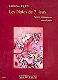 Les notes de 7 lieux pour piano