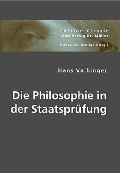Die Philosophie in der Staatsprüfung