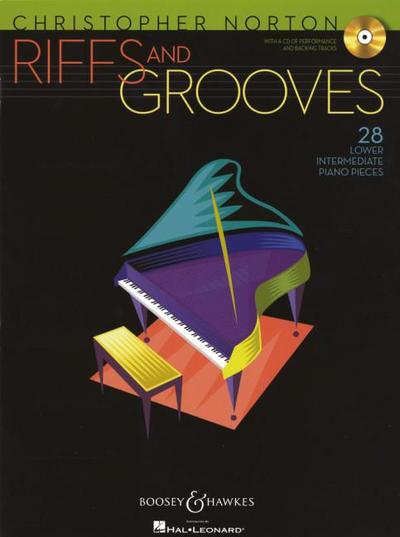 Riffs and Grooves: 28 Lower Intermediate Piano Pieces [With CD (Audio)]