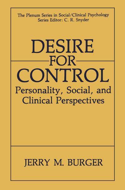 Desire for Control