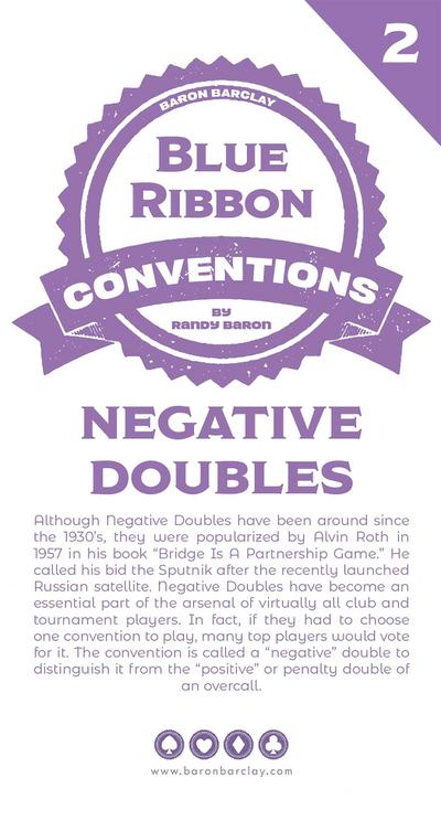 Blue Ribbon Conventions: Negative Doubles