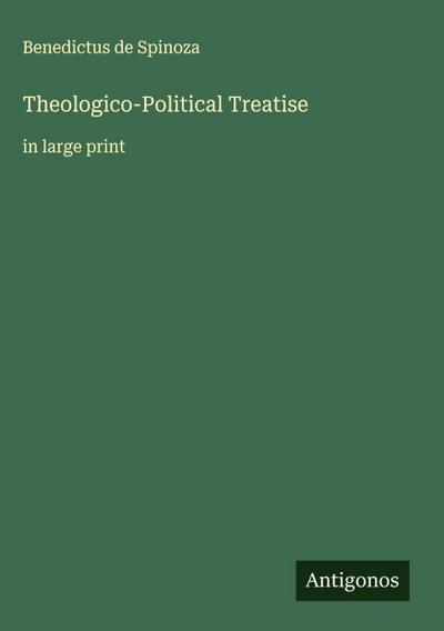 Theologico-Political Treatise