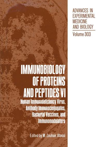 Immunobiology of Proteins and Peptides VI