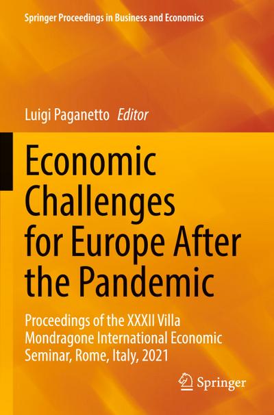 Economic Challenges for Europe After the Pandemic