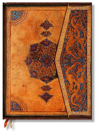 Paperblanks | Safavid | Safavid Binding Art | Hardcover | Ultra | Lined | Wrap Closure | 144 Pg | 120 GSM