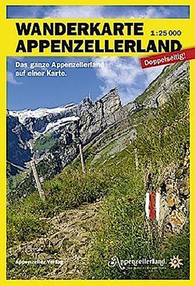 Wanderkarte Appenzellerland 1:25000