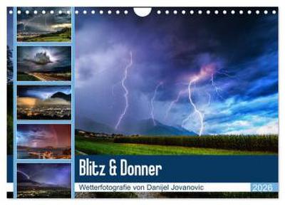Blitz & Donner (Wandkalender 2026 DIN A4 quer), CALVENDO Monatskalender