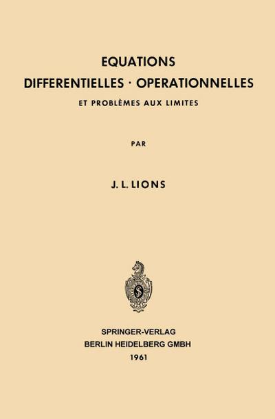 Equations Differentielles Operationnelles
