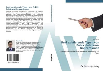 Real existierende Typen von Public-Relations-Konzeptionen