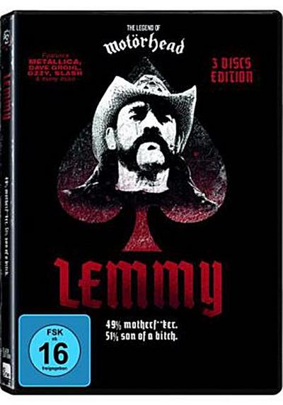 Lemmy - The Movie, 3 DVDs (Black Edition)
