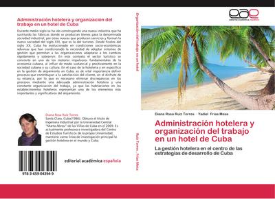 Administración hotelera y organización del trabajo en un hotel de Cuba