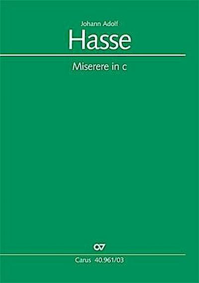Miserere in c (Klavierauszug)