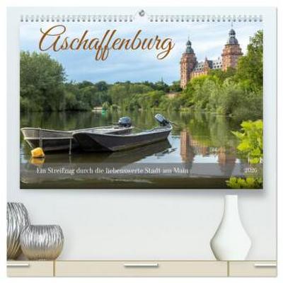 Aschaffenburg - Ein Streifzug durch die liebenswerte Stadt am Main (hochwertiger Premium Wandkalender 2026 DIN A2 quer), Kunstdruck in Hochglanz