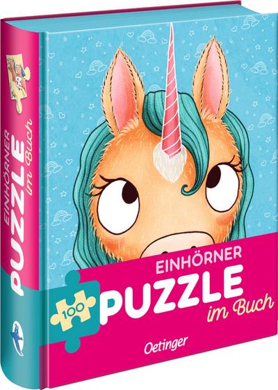Puzzle im Buch - Einhörner