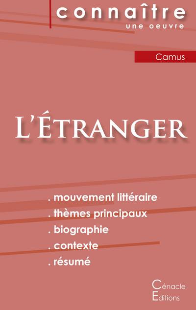 Fiche de lecture L’Étranger de Albert Camus (analyse littéraire de référence et résumé complet)