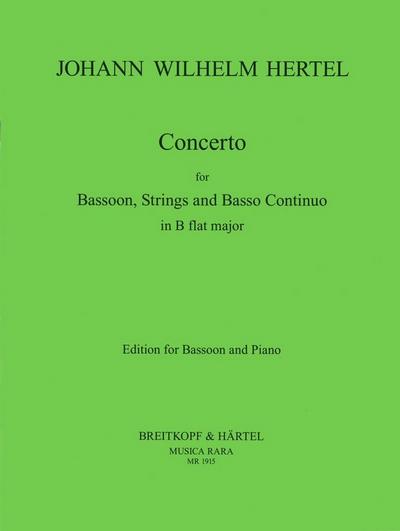 Concerto in B-durfür Fagott, Streicher und Basso continuo