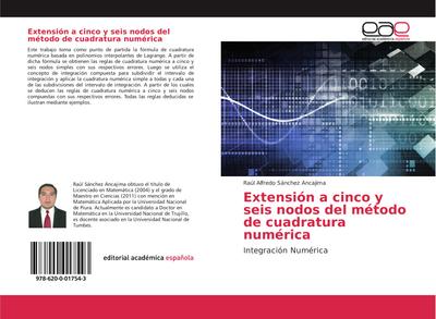 Extensión a cinco y seis nodos del método de cuadratura numérica