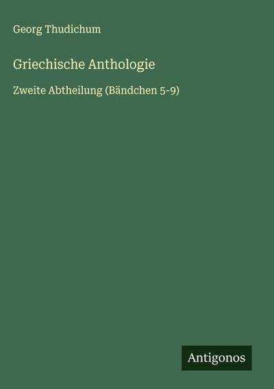 Griechische Anthologie