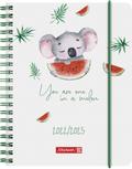 BRUNNEN 1071855033  Wochenkalender  Schülerkalender  2022/2023  "Koala"  2 Seiten = 1 Woche  Blattgröße 12 x 16 cm   A6  PP-Einband