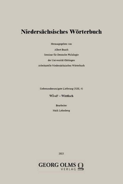 Niedersächsisches Wörterbuch