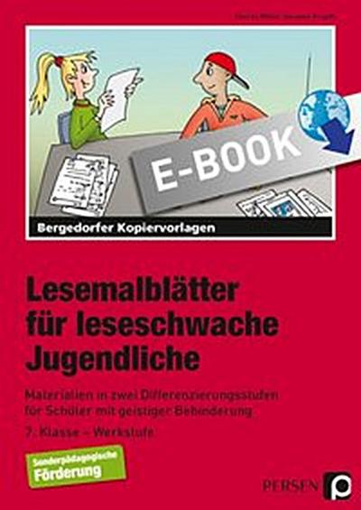 Lesemalblätter für leseschwache Jugendliche