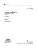 Laude Cortonese: for voices and instruments. Vol. 3. Singstimmen und Instrumente. Stimmensatz. (Edition Schott)