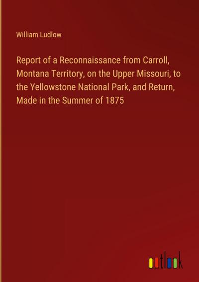 Report of a Reconnaissance from Carroll, Montana Territory, on the Upper Missouri, to the Yellowstone National Park, and Return, Made in the Summer of 1875