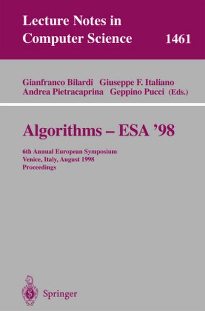 Algorithms - ESA ’98
