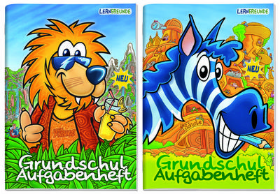Lernfreunde Grundschul-Aufgabenheft mini A6 (sortiert)
