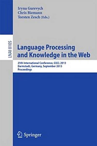 Language Processing and Knowledge in the Web