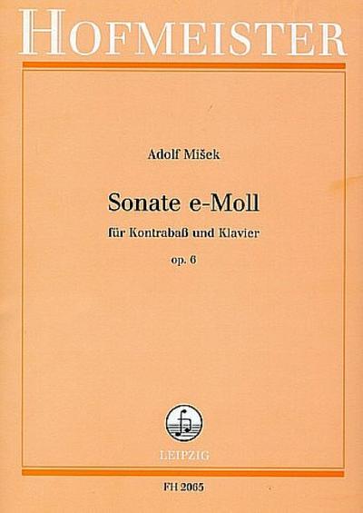 Sonate e-Moll op.6für Kontrabaß und Klavier