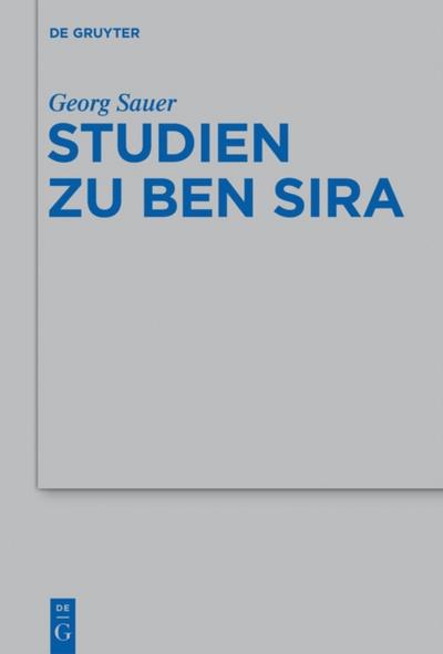 Studien zu Ben Sira