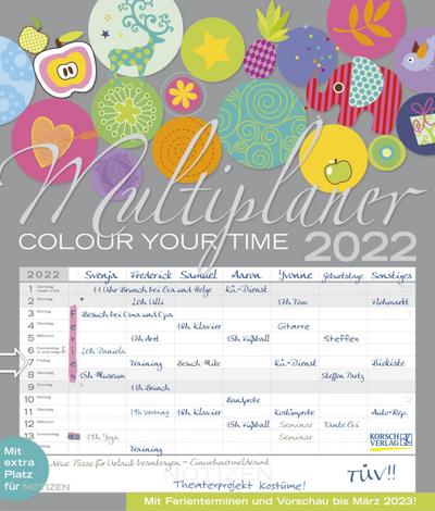 Multiplaner - Colour your time 2022