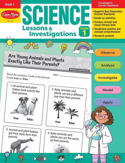 Science Lessons and Investigations, Grade 1 Teacher Resource